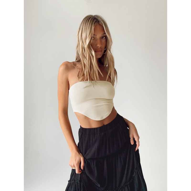 Baram Strapless Top Cream