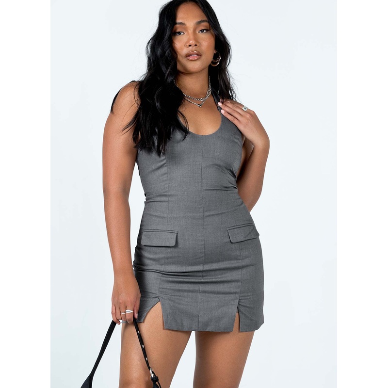 Barnes Mini Dress Grey