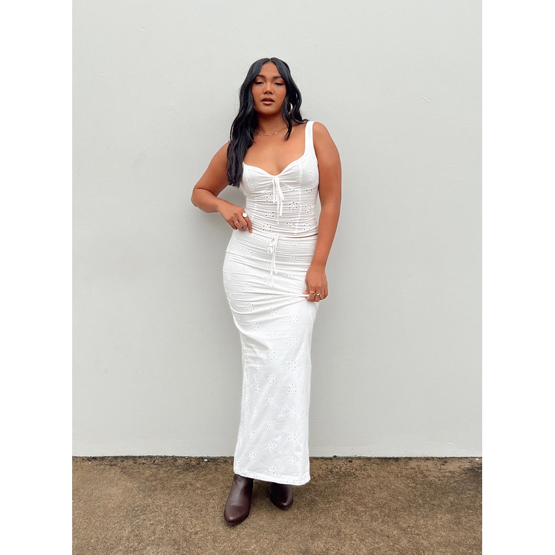 Flowerfields Maxi Skirt Ivory