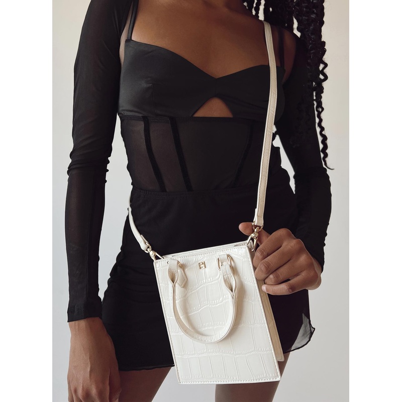 Niamh Bag Bone Croc