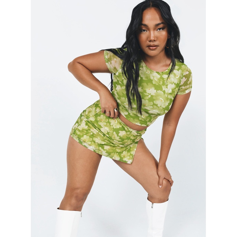 Piama Mini Skirt Green
