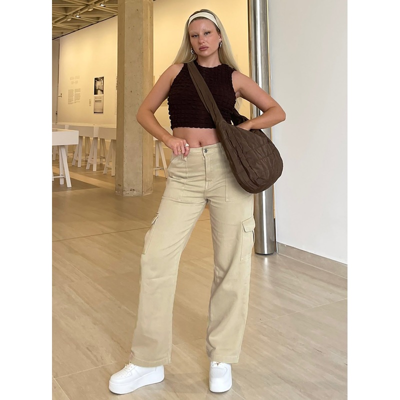Adelaide Cargo Jeans Stone