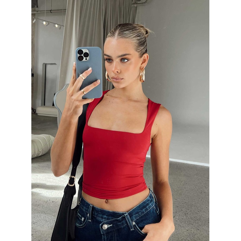 Back In Time Top Red