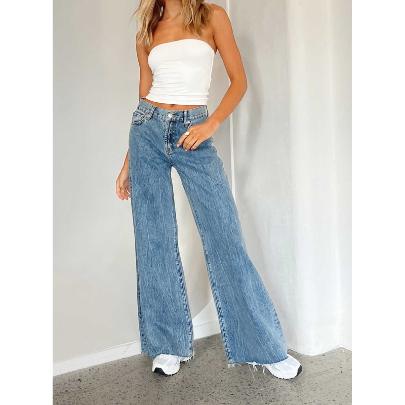 Clarke Low Waist Baggy Jeans Denim