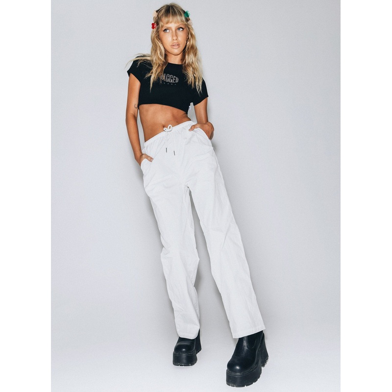 Darlington Parachute Pants White