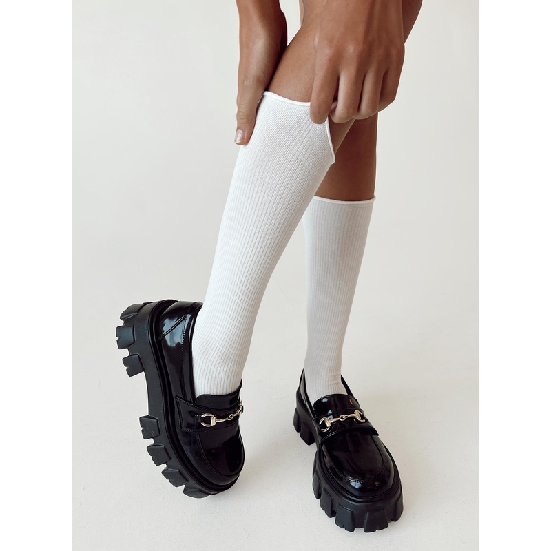 Garnet Socks White