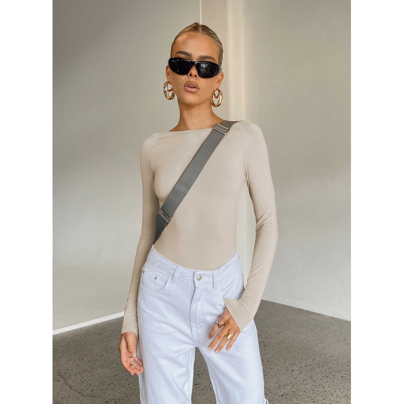 Gatewood Long Sleeve Bodysuit Bone