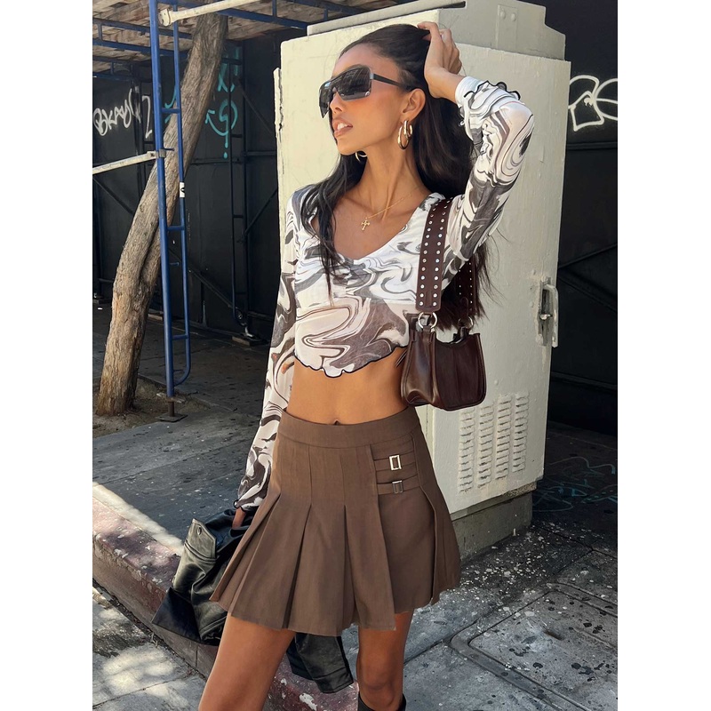 Hazel Skort Brown