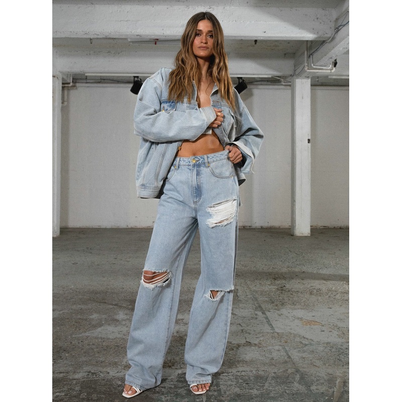 JGR & STN Coyote Wide Leg Jean Vintage Indigo