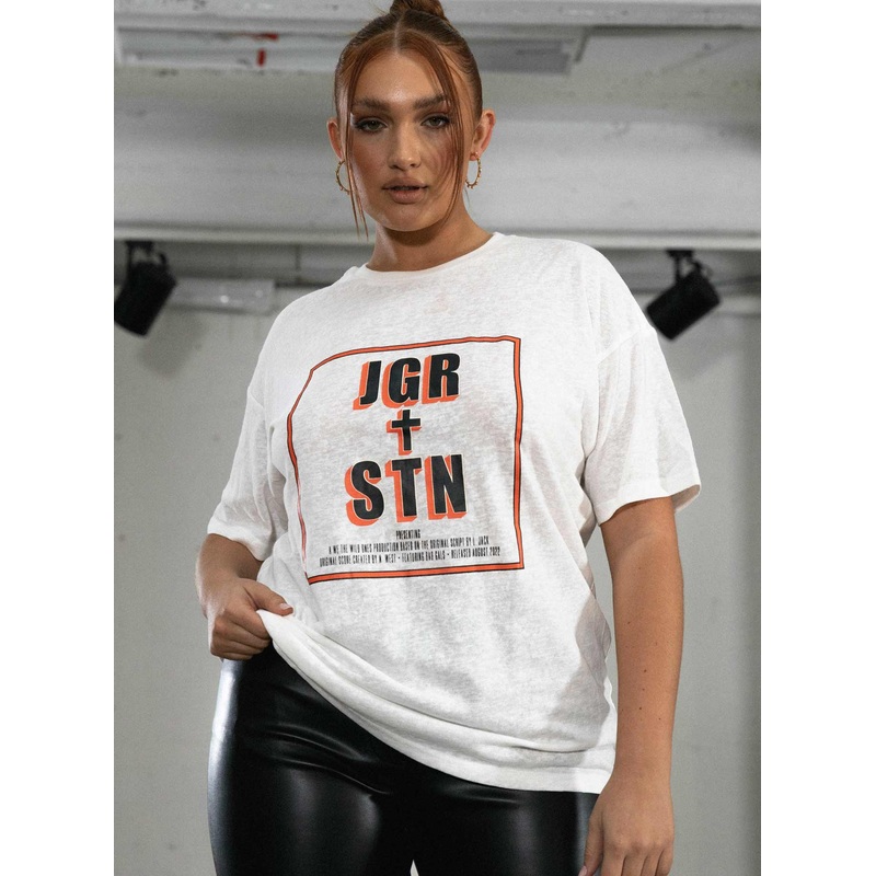 JGR & STN Feat. Oversized Tee White