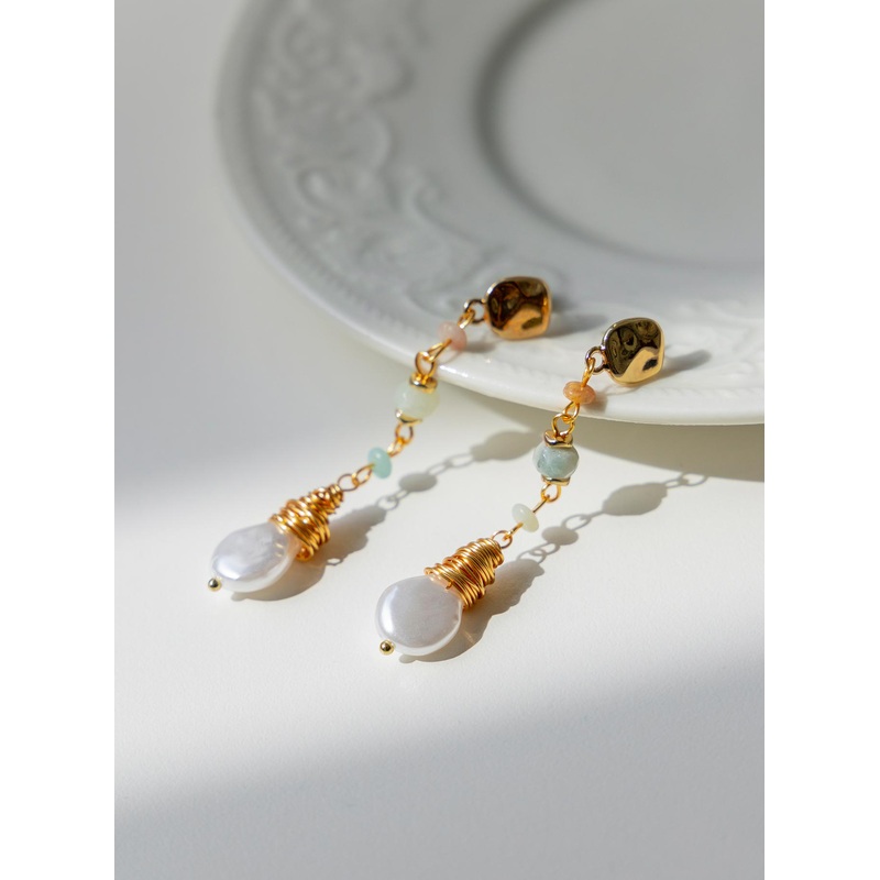Lapira Drop Earrings Gold / Multi