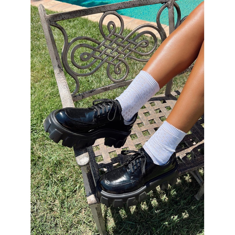 Mia Shoes Black High Shine
