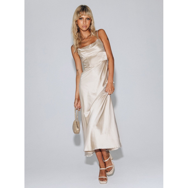 Perrie Midi Dress Cream