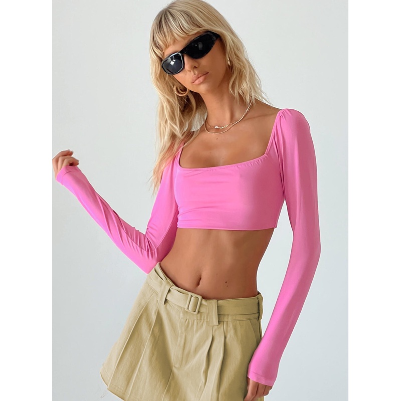 Rogers Long Sleeve Top Pink