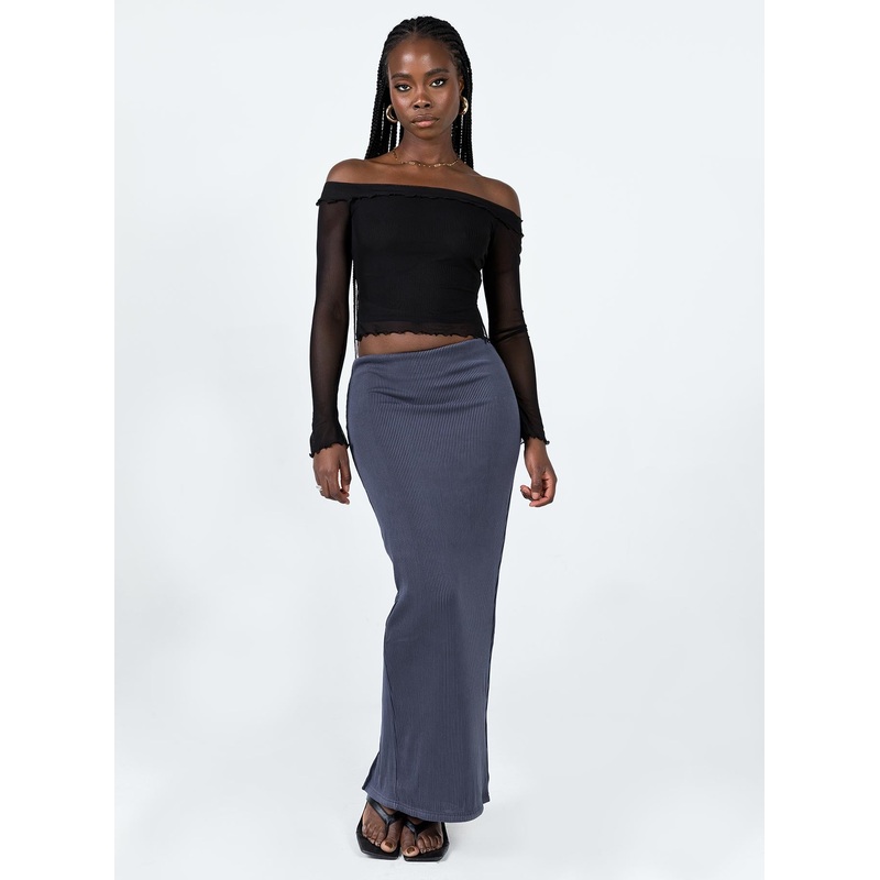 Salte Maxi Skirt Slate