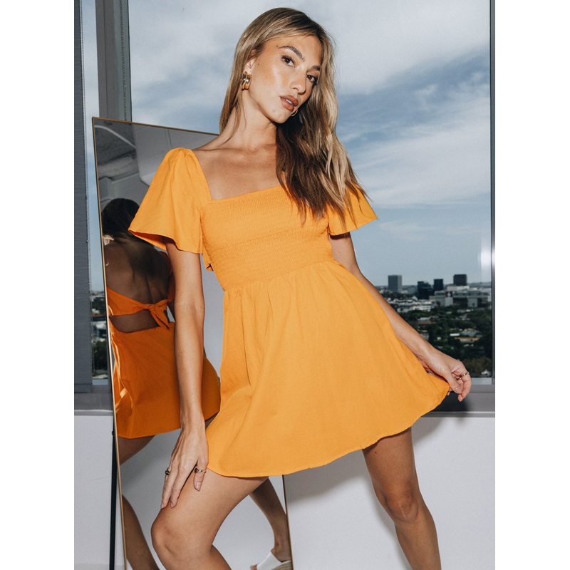 Summer Nights Mini Dress Orange