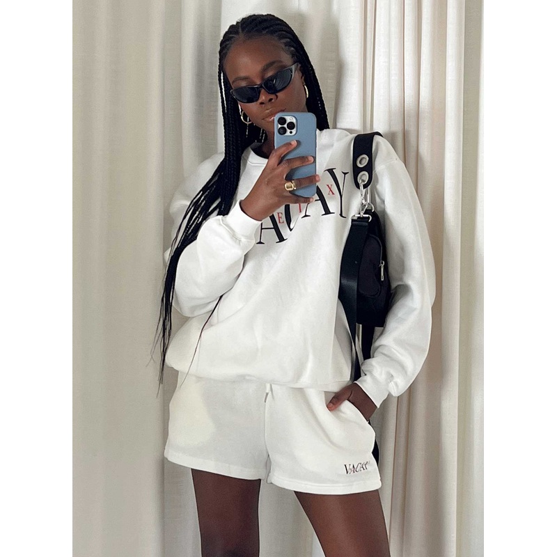 Vaycay Shorts White