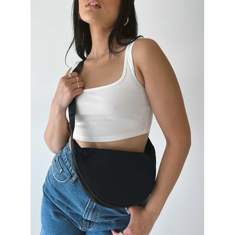 Fairbank Nylon Crossbody Bag Black