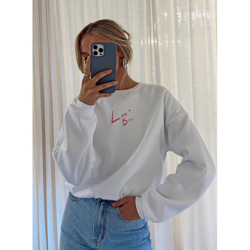 Love Bites Sweatshirt White