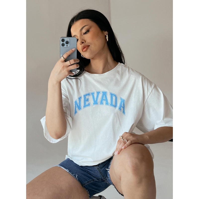 Nevada Graphic Tee White