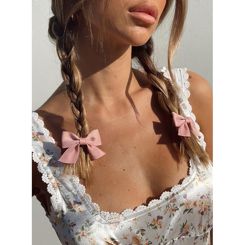 Noelene Hair Bows Pink