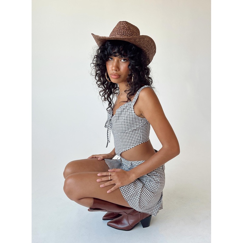 Alton Check Corset Multi