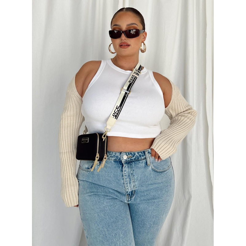 Aytan Bolero Sweater Beige Curve