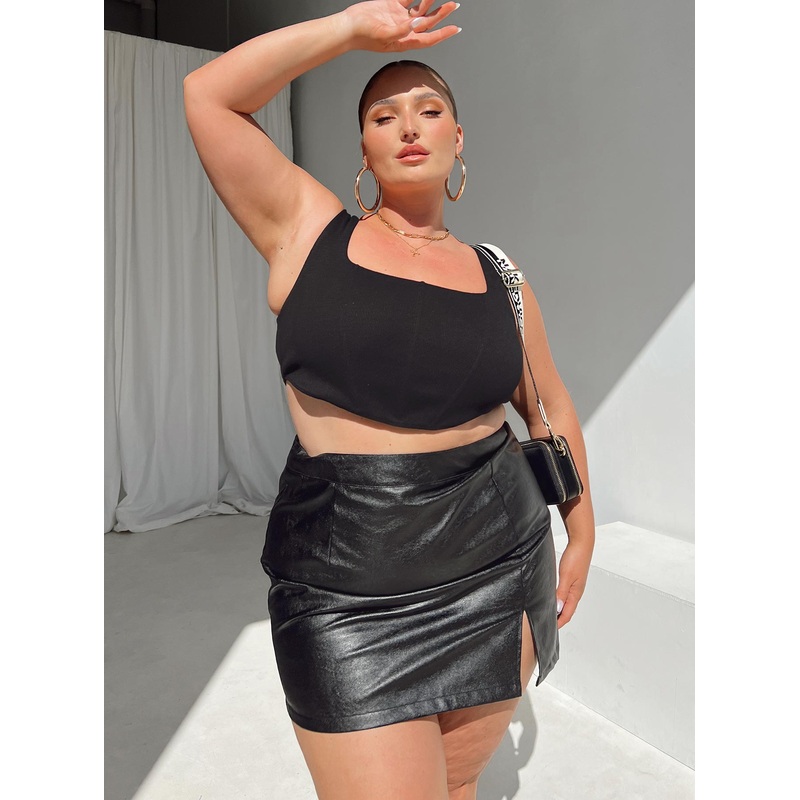 Chelsea Mini Skirt Black Curve