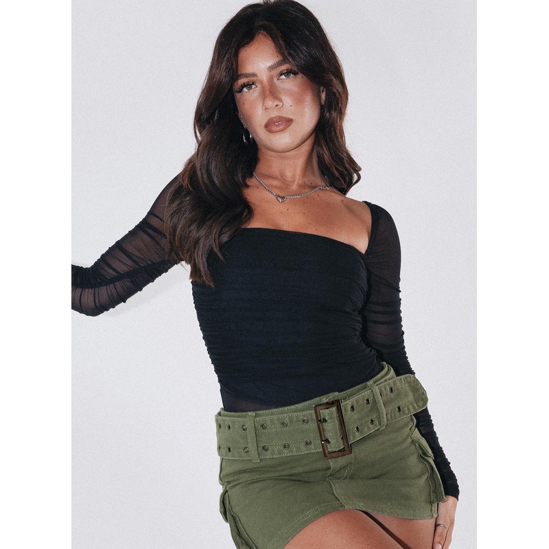 Delany Bodysuit Black Petite