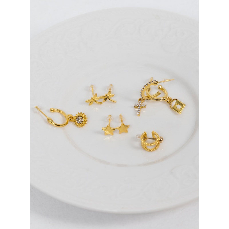 Guess Who Earring Pack Gold