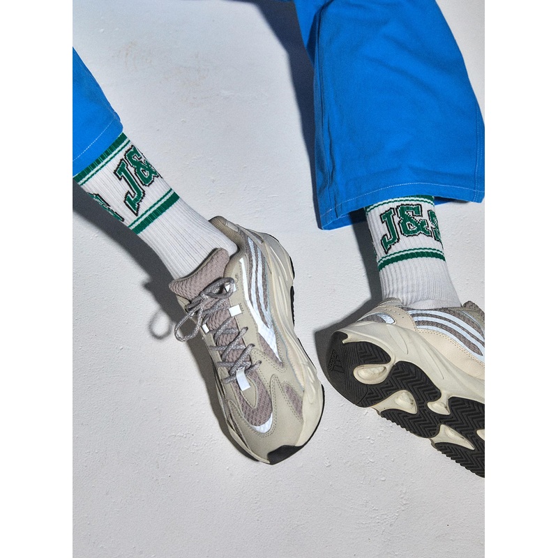 JGR & STN Double Play Socks White/Green