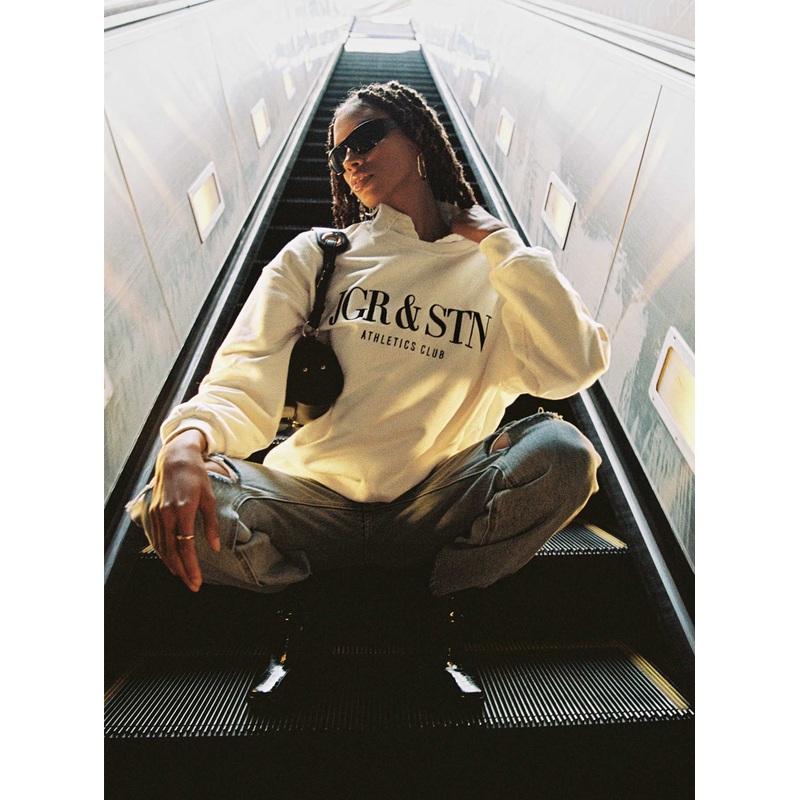 JGR & STN Mode Sweatshirt Ivory
