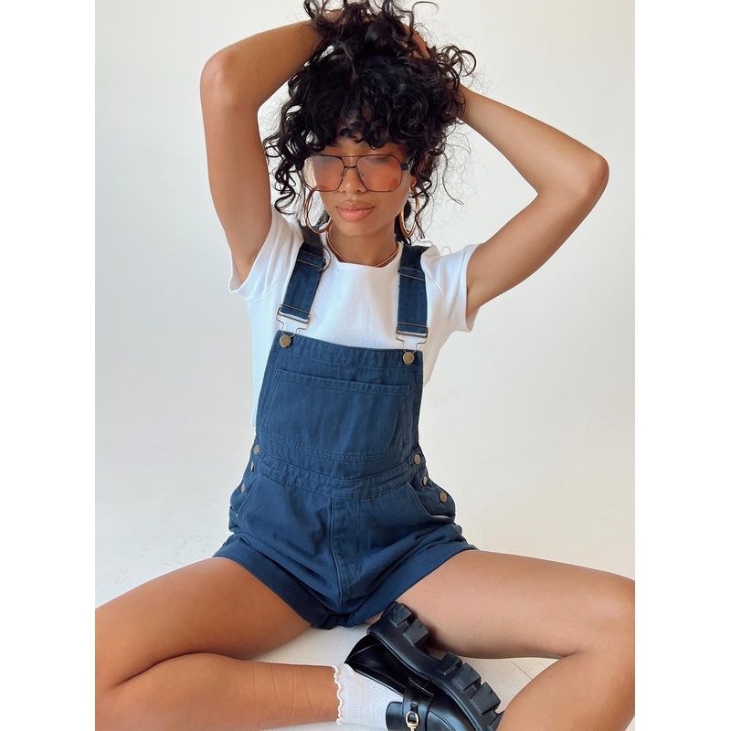 Kacey Short Overalls Navy