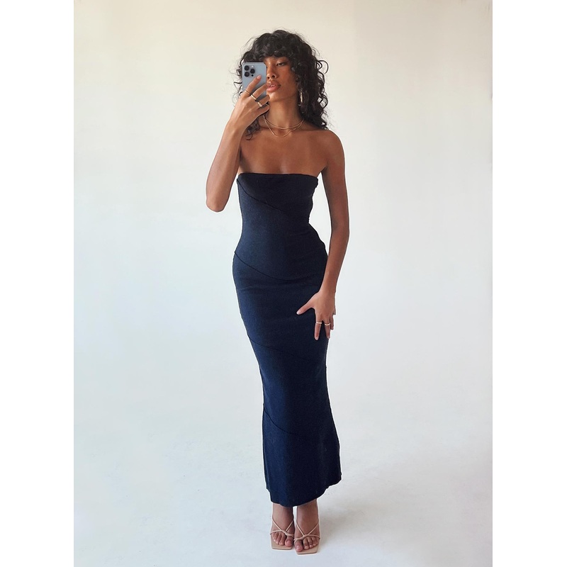 Oscar Midi Dress Navy
