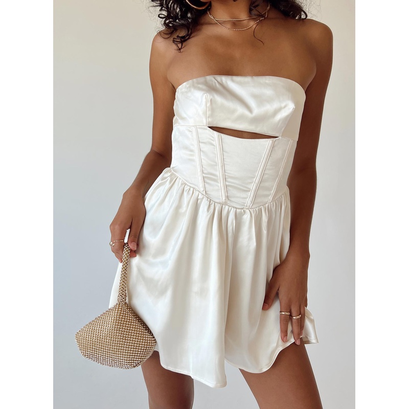 Over The Moon Romper Champagne