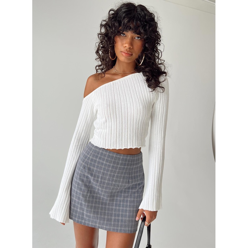 Selby Mini Skirt Grey Check