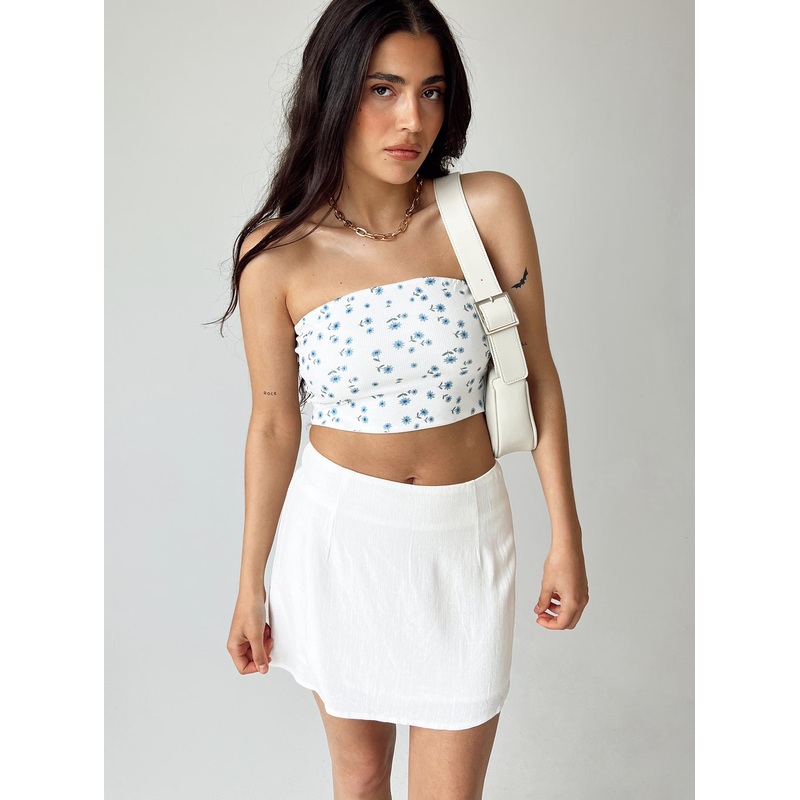 Selby Mini Skirt White Petite