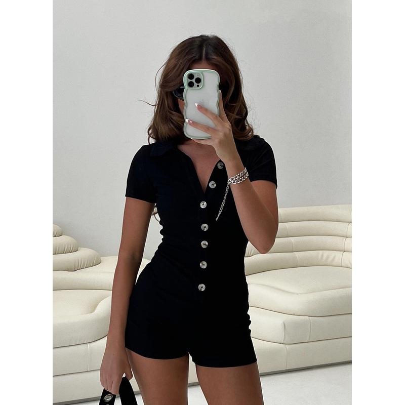 Susie Romper Black Petite