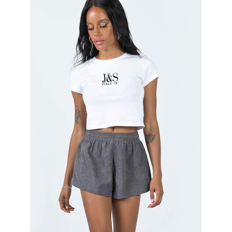 Beach House Shorts Cord Grey