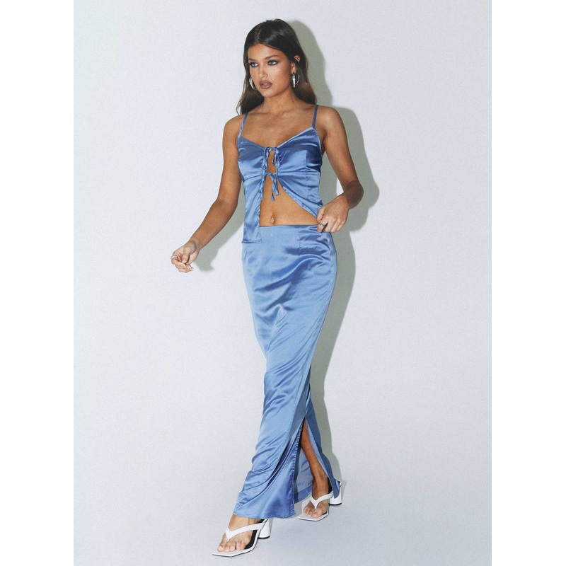 Brianne Maxi Skirt Blue