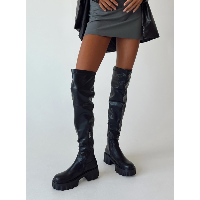 Costello Over the Knee Boots Black