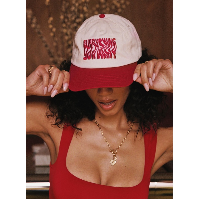 Everything You Want Hat Cream / Red