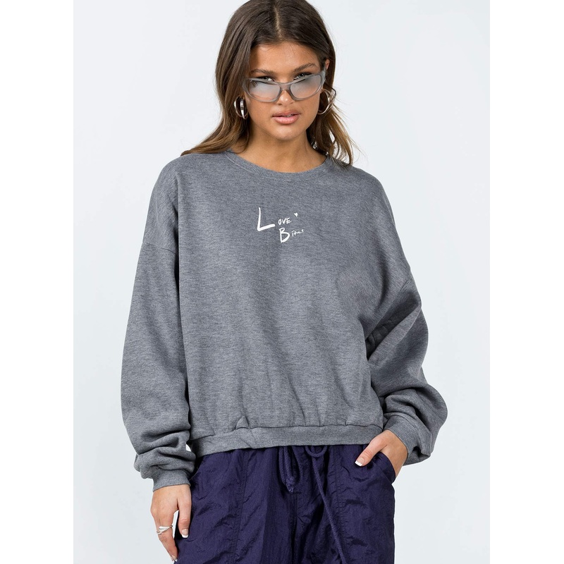 Love Bites Sweatshirt Grey