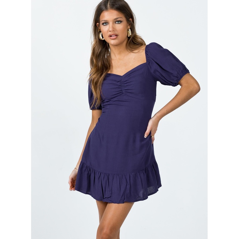 Someday Soon Mini Dress Navy