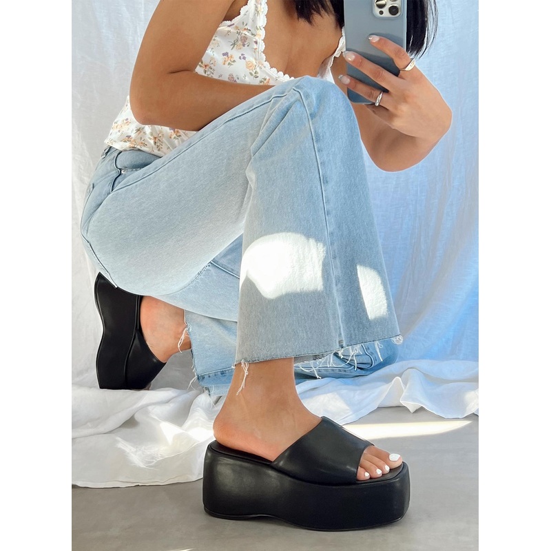 Zimmer Platform Sandals Black