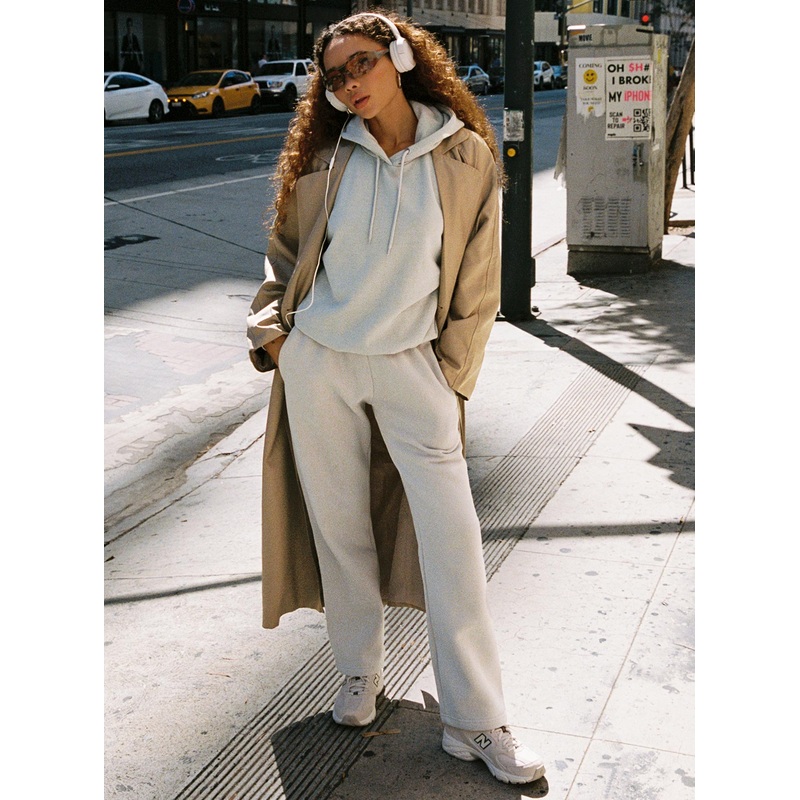 Arya Straight Leg Track Pants Grey