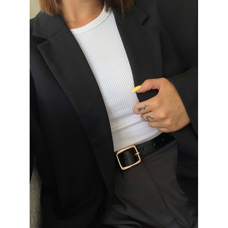 Heat Waves Belt Black