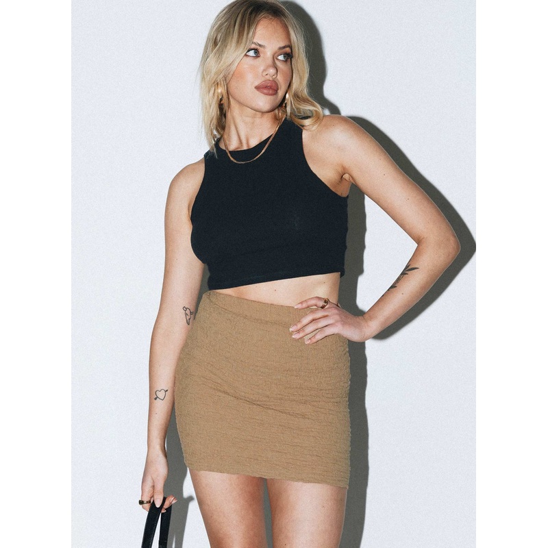 Kiarne Mini Skirt Beige