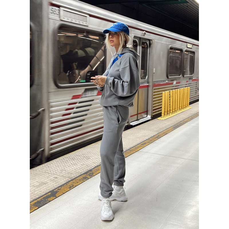 Renna Track Pants Charcoal