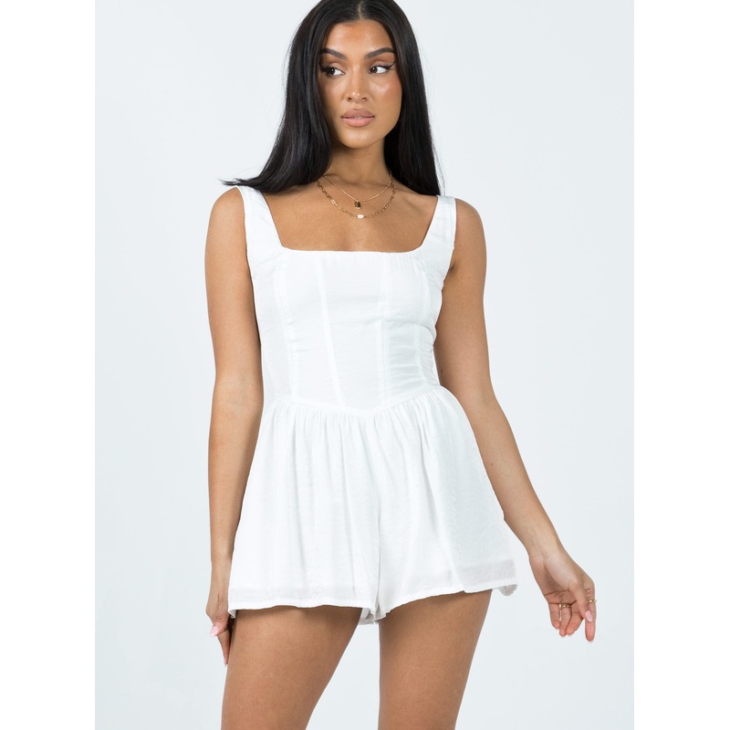 Judson Romper White